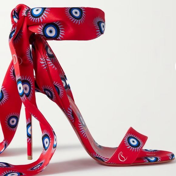 ❌SOLD❌ Christian Louboutin Greekaba du Desert Ankle Wrap Sandal - Picture 8 of 9